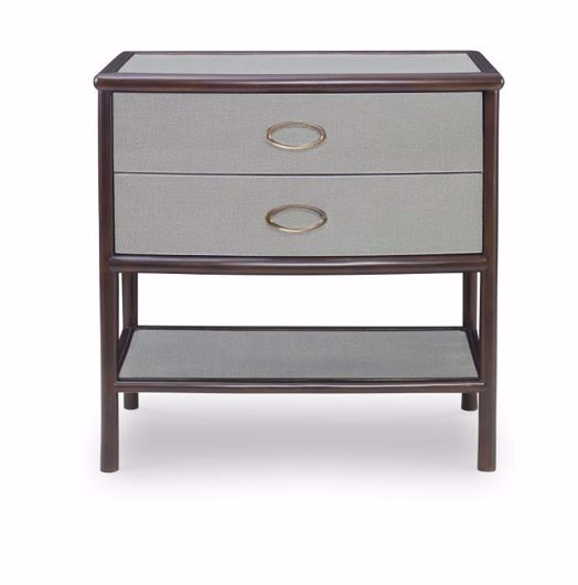 Picture of CANVAS NIGHTSTAND - DOVE GREY