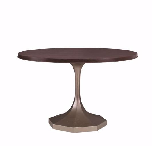 Picture of MOLLY SILVER PEDESTAL 48" ROUND DINING TABLE