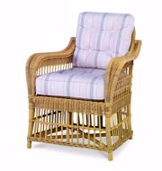 Picture of MAINLAND WICKER LARGE DINING ARM CHAIR W/ BUTTON BACK