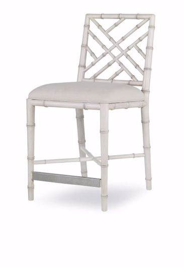 Picture of BRIGHTON COUNTER STOOL - ANTIQUE WHITE/FLAX