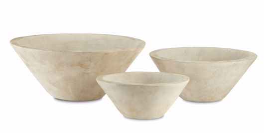 Picture of COTTAGE BEIGE BOWL SET OF 3