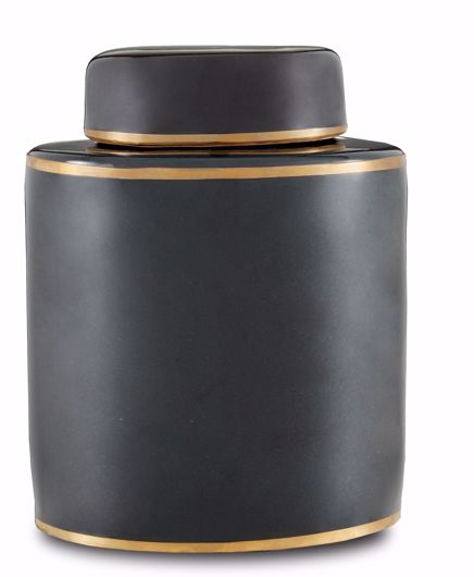 Picture of DARK GREEN SMALL TEA CANISTER