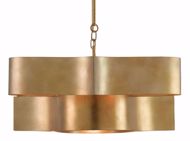 Picture of GRAND LOTUS GOLD OVAL CHANDELIER