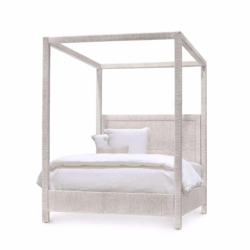 Picture of WOODSIDE CANOPY BED, QUEEN, WHITE SAND