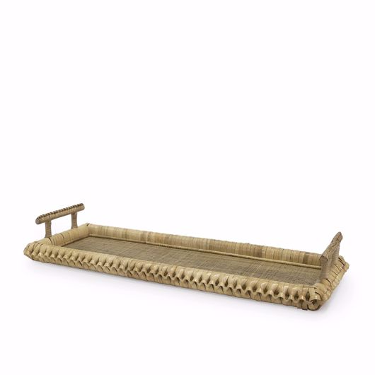 Picture of KENIS BRAIDED RECTANGLE TRAY, NATURAL