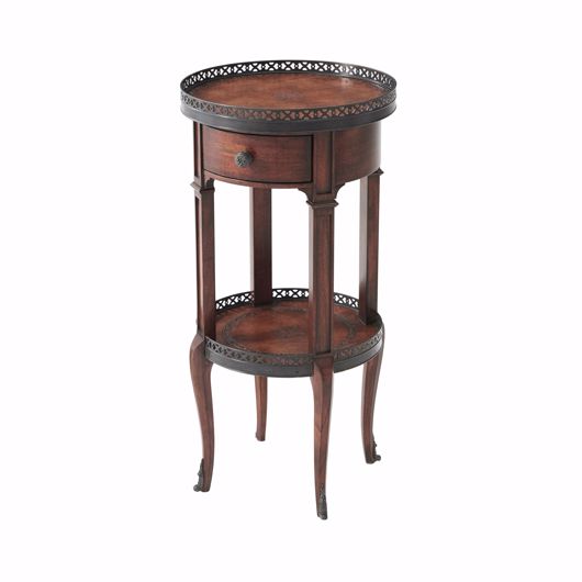 Picture of WALNUT CIRCLE ACCENT TABLE