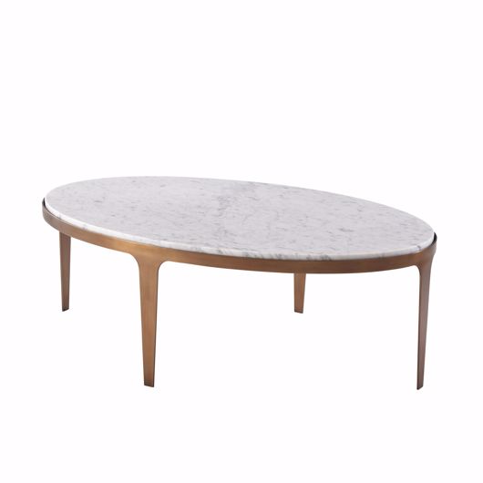 Picture of GENNARO OVAL MARBLE COCKTAIL TABLE