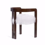 Picture of BURKE DINING CHAIR - WALNUT/ WHITE