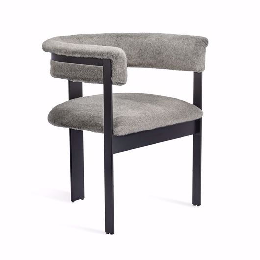 Picture of DARCY DINING CHAIR - BLACK/ PEWTER