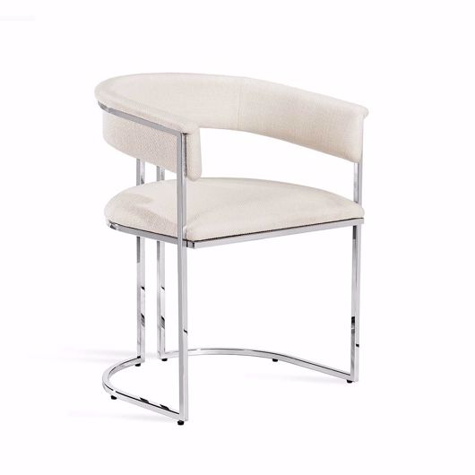 Picture of EMERSON CHAIR - SILVER/ OYSTER