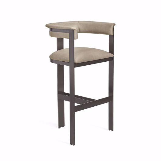 Picture of DARCY BAR STOOL - TAUPE/ GRAPHITE