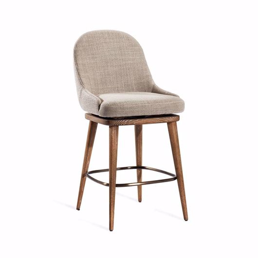 Picture of HARPER SWIVEL COUNTER STOOL - FLAX
