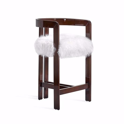 Picture of BURKE COUNTER STOOL - WALNUT/ WHITE