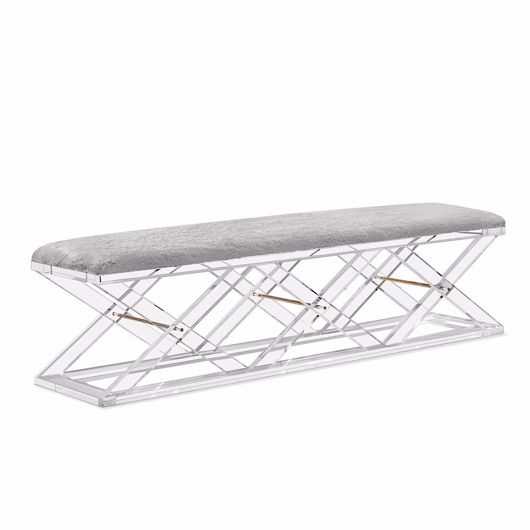 Picture of ASHER KING BENCH - SHADOW GREY