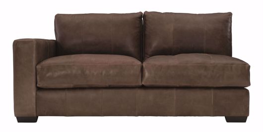 Picture of DAWKINS LEATHER LEFT ARM LOVESEAT