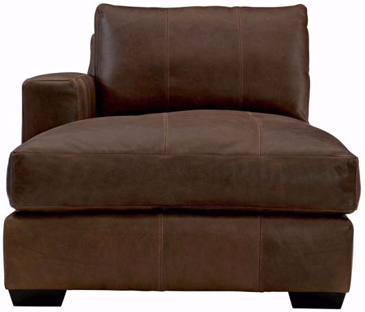 Picture of DAWKINS LEATHER LEFT ARM CHAISE