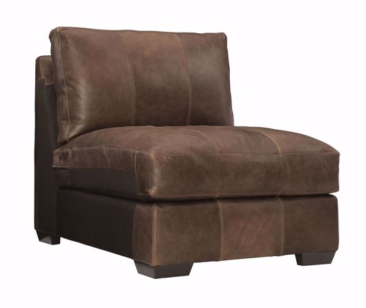 Picture of DAWKINS LEATHER ARMLESS CHAIR